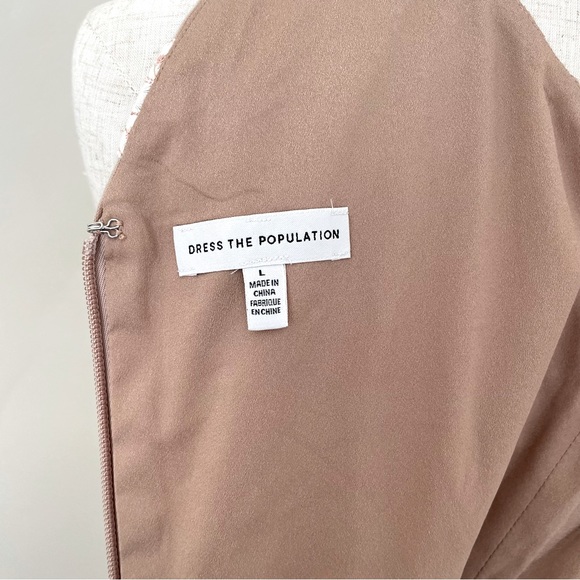 Dress the Population Floral Midi Dress, NWOT- Size L - Picture 4 of 4